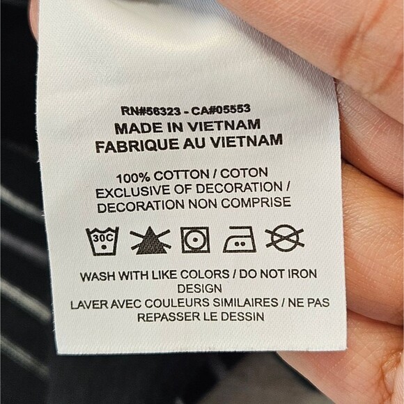 Nike The Nike Tee Loose Fit Mens XL Stripe Black White Cotton Essential TShirts - Picture 9 of 10